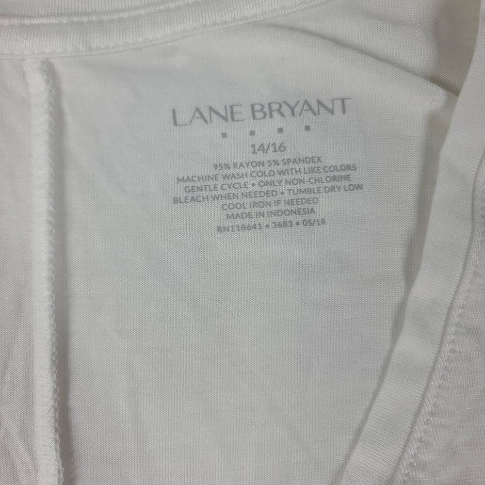 Lane Bryant "The Swing Collection" tank bundle of 2  white & pink Size 14/16 - Picture 9 of 15